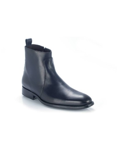 blue leather boots ELZIP-MARINO