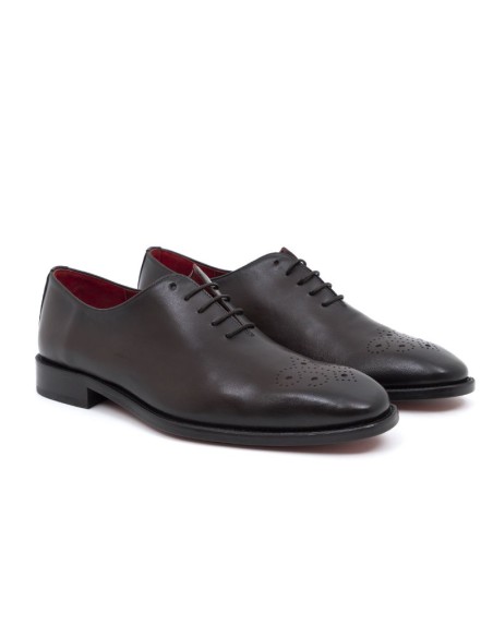 Oxford en cuir marron LUNISO-NIGER