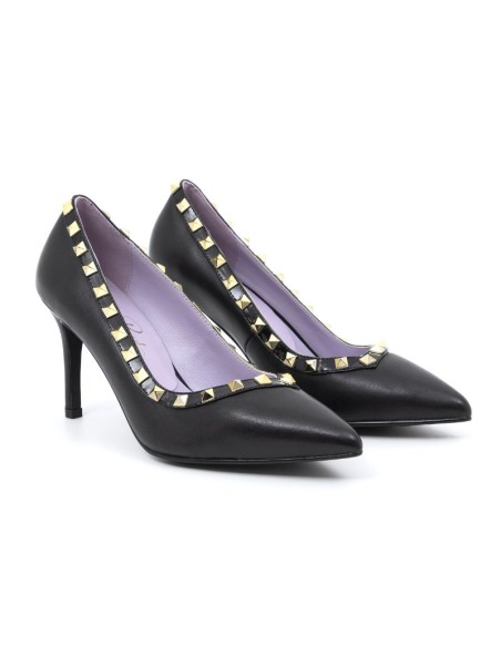 black pony hair Dressing Shoes W-DEMACH-BLACK