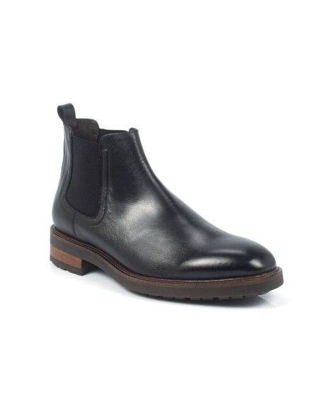 black leather chelsea boots BALDOR-NEGRO