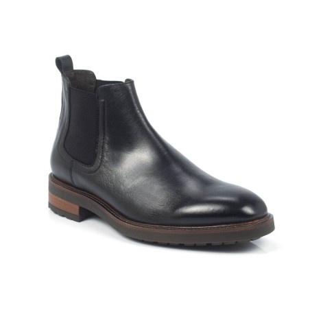 bottines chelsea en cuir noir BALDOR-NEGRO