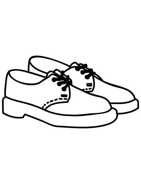 Blue leather derby