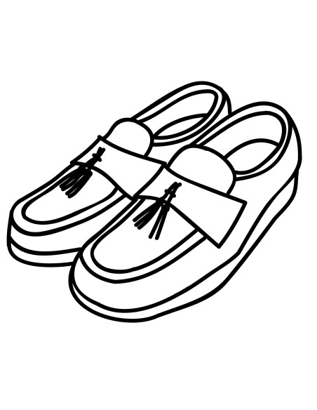 Blue leather boat shoe