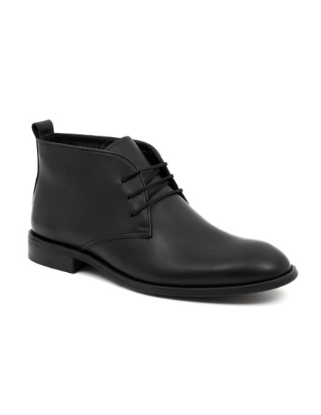 Black leather boot