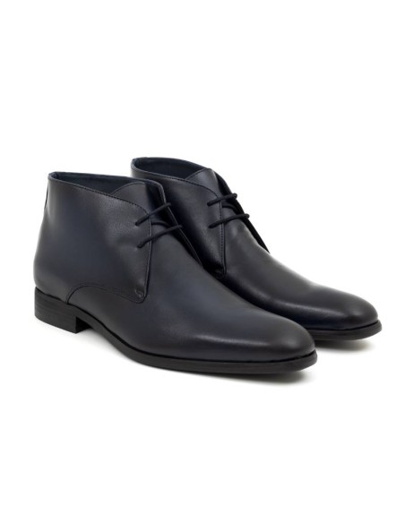 Blue suede boot