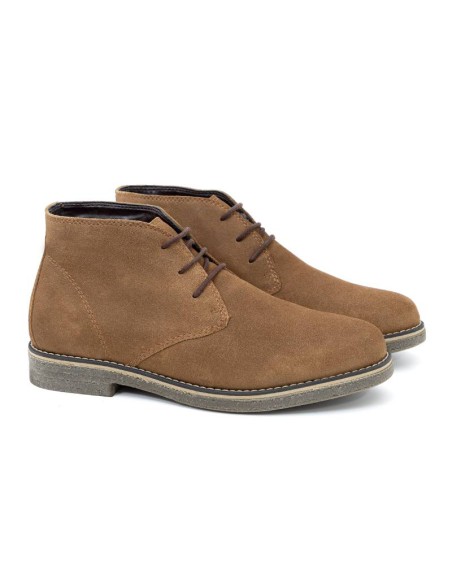 Beige suede boot