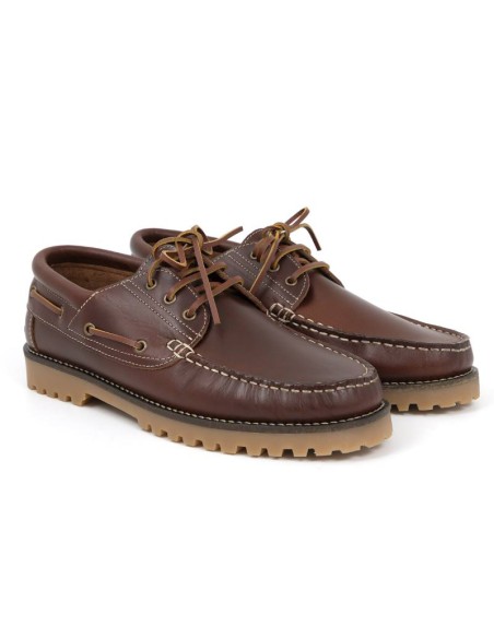 Light Brown leather boat shoe