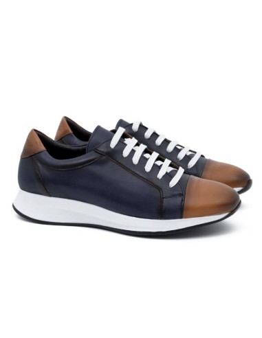 Des sports en cuir bleu LONDET-AZUL