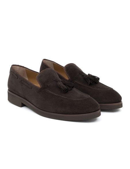 Mocassin suède marron SIMELIS-MARRON