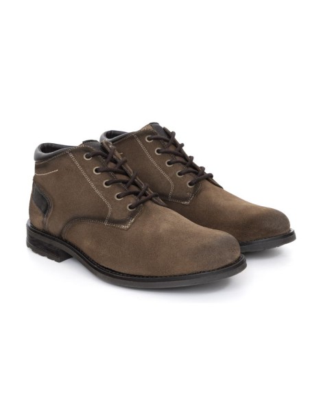 Bottine suède beige SIMARA-TAUPE