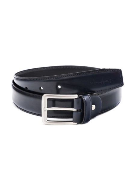 Ceinture de peau bleu B-ANIK-MARINO