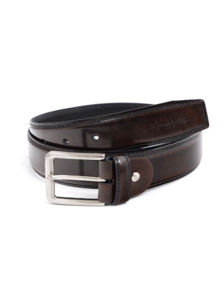 Ceinture de peau marron B-ANIK-MARRON