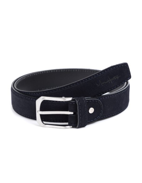 Ceinture suède bleu B-SALTI-MARINO