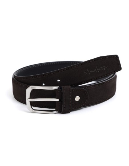 Ceinture suède marron B-SALTI-MARRON