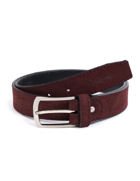 Ceinture suède Bordeaux B-SERTO-BURDEOS