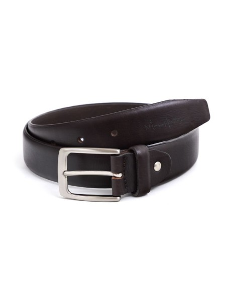Brown leather belt
