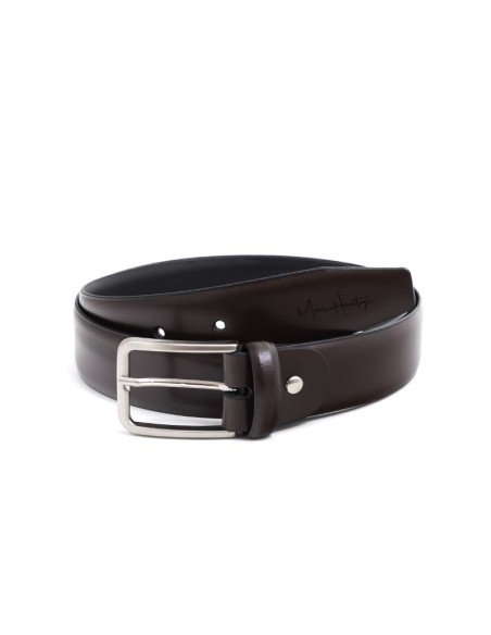 Brown leather belt