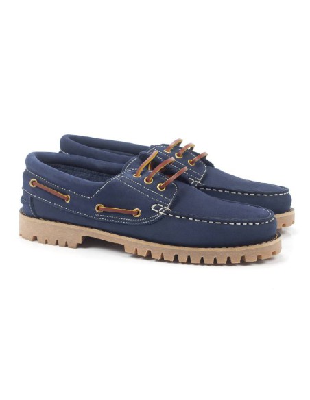 Nautique nubuck bleu NOBIEL-AZUL