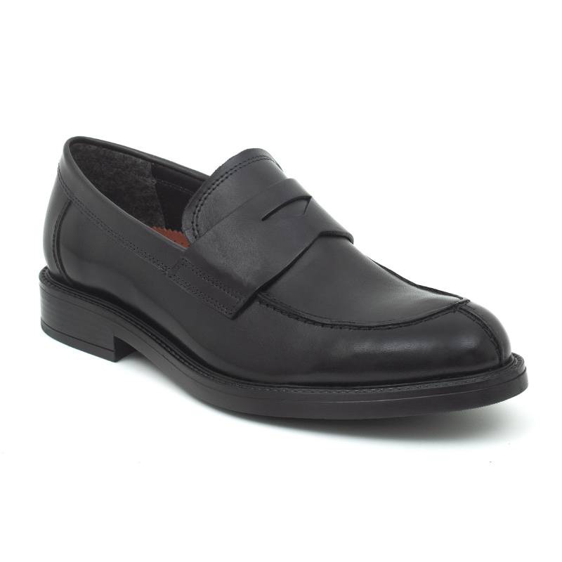 Mocassin en cuir noir PADILMENS-NEGRO