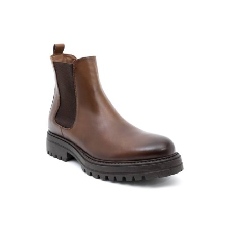 brown leather boots PALMAGE-MARRON