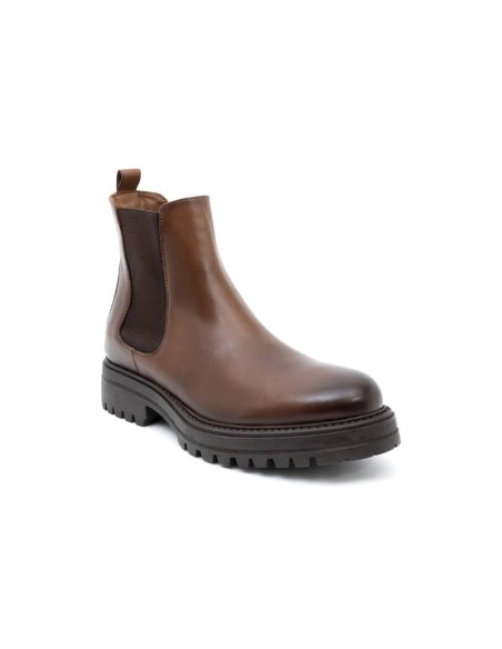 brown leather boots PALTIZ-MARRON