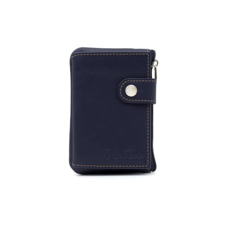 blue leather wallet AC-LYON-601-AZUL