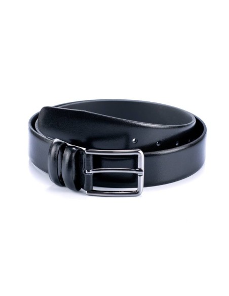 black leather belt B-BIXTONAGE-NEGRO