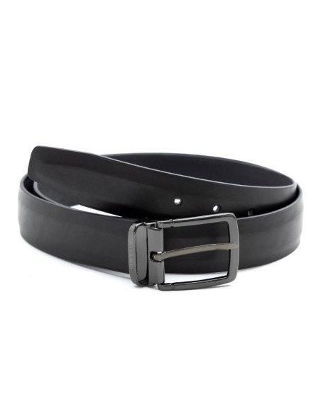 black leather belt B-BLUNET-NEGRO