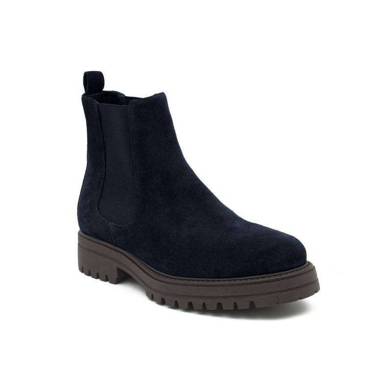 blue suede chelsea boots SALMOR-MARINO