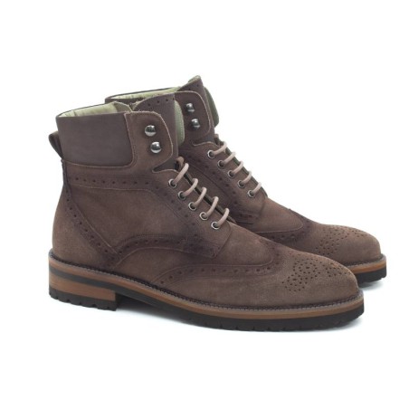 brown suede boots SALPE-TAUPE