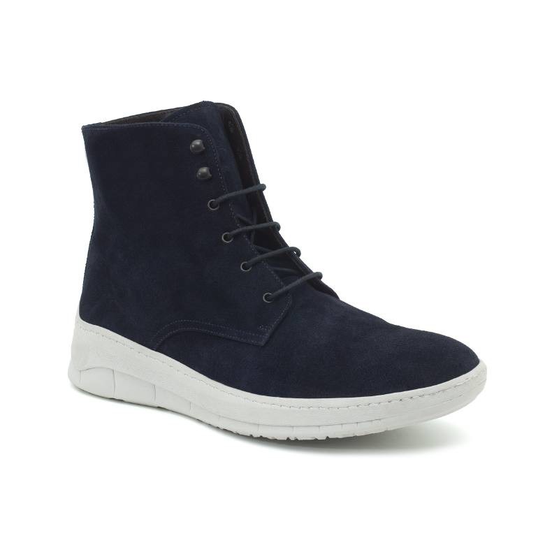 blue suede boots SALTO-MARINO