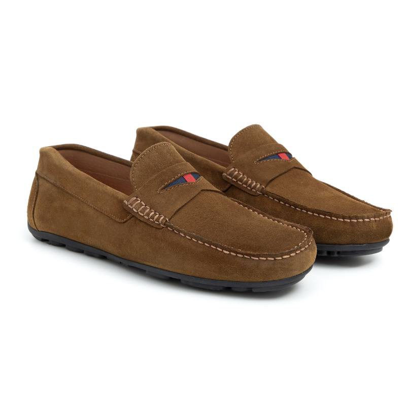 brown suede moccasin SEDENA-MARRON