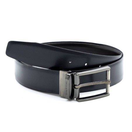 Ceinture en cuir noir B-BRENT-NEGRO-MARINO