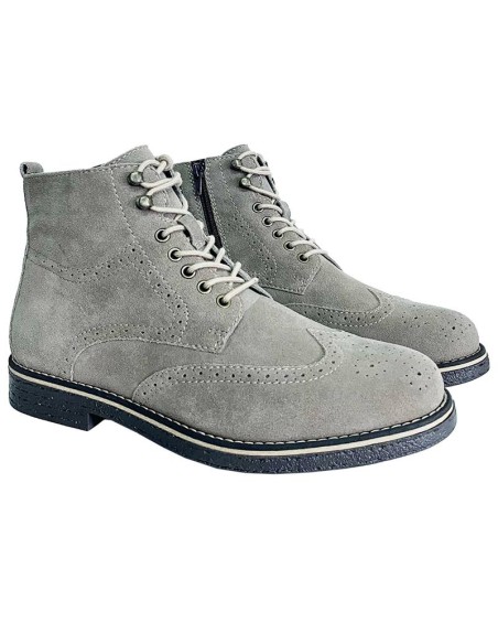 grey suede boots SEGOMEN-GRIS