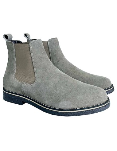 bottines chelsea suède gris SELOMEN-GRIS