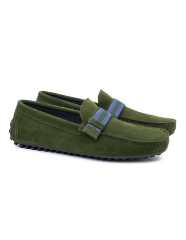 green suede moccasin SENEMAN-CESPED