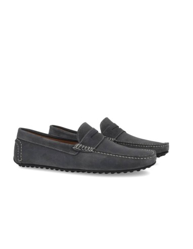 grey suede moccasin SETERO-GRIS