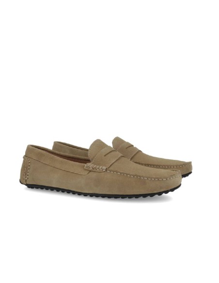 Mocassin suède beige SETTECENTO-TOPO