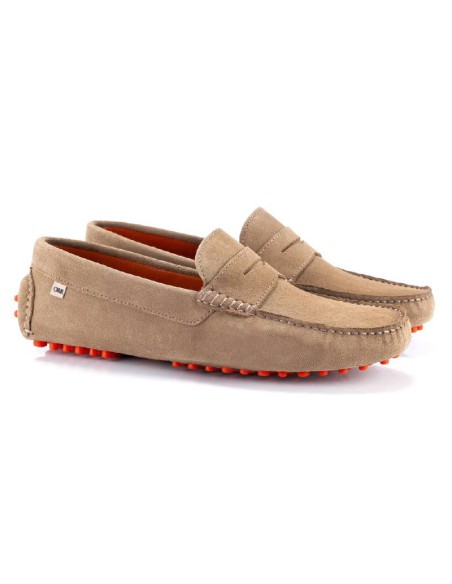 Mocassin suède beige SIFRE-TOPO