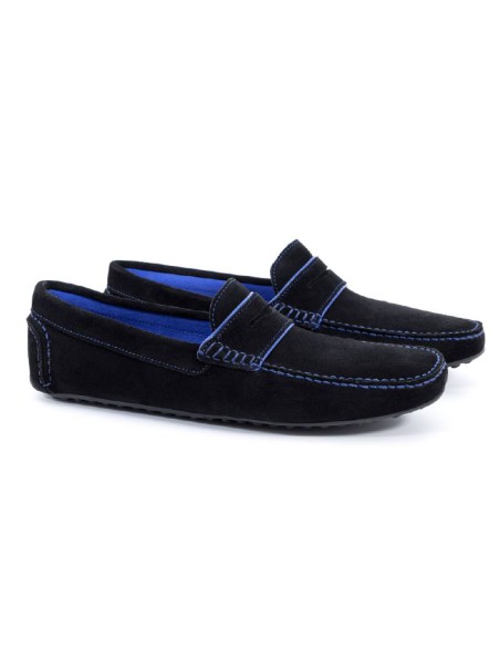 Mocassin suède noir SIHAMOR-NEGRO