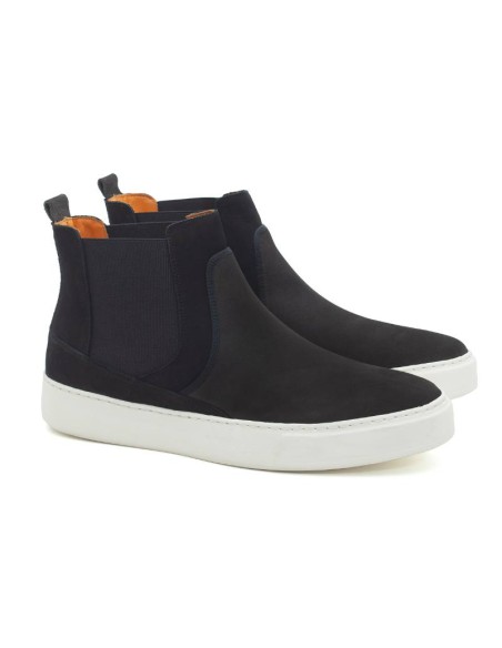 black suede chelsea boots SONDER-NEGRO