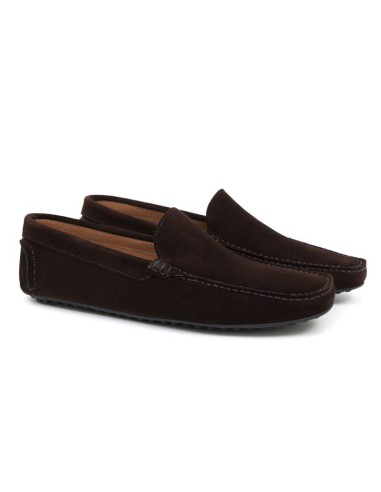 brown suede moccasin SORMIN-MARRON