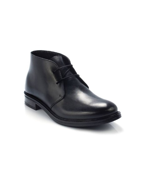 Black leather boot