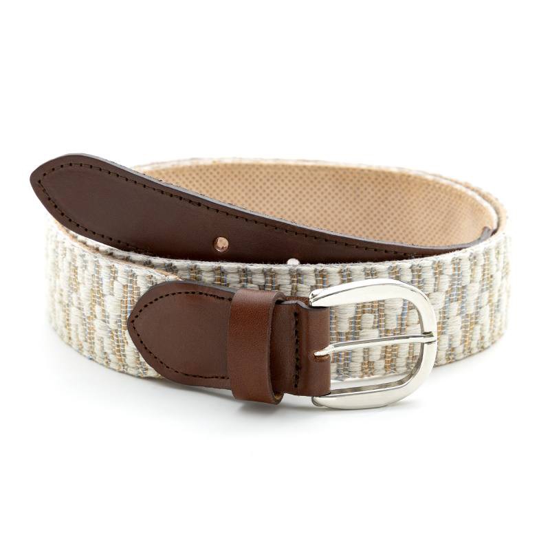 beige canvas women's belt WB-LOBOHO-BEIGE