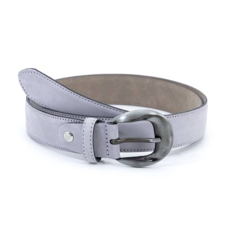 grey suede women's belt WB-NOBELLA-GREY