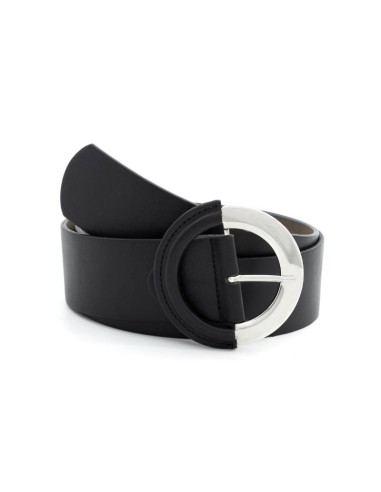 black leather women's belt WB-ROUBILA-BLACK