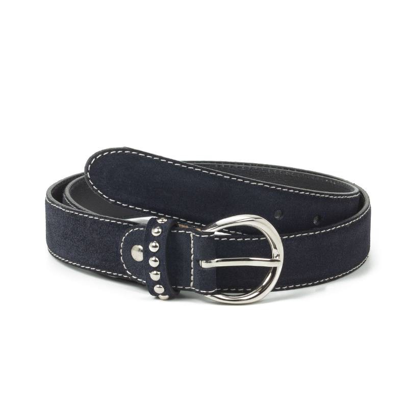 blue suede women's belt WB-SEREL-NAVY