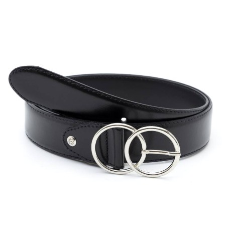 ceinture femme en cuir noir WB-SIKKY-NEGRO