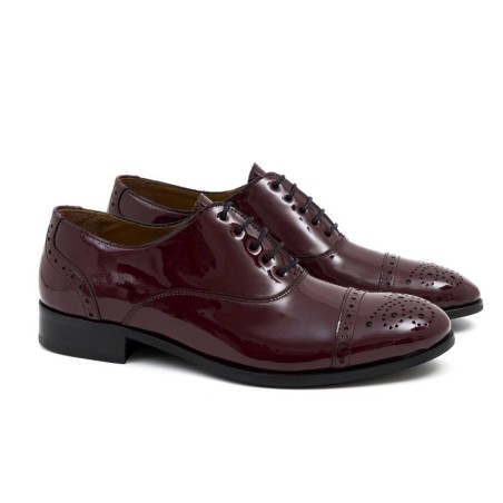 chaussures élégantes pour femmes cuir verni Bordeaux W-FLOMANI-BURDEOS