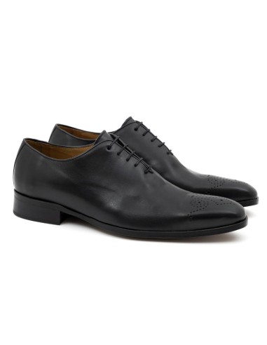 Oxford en cuir noir BEROMAN-NEGRO